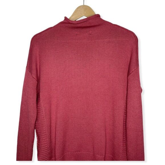 TAHARI Mock Neck Contrast Knit Sweater  - Picture 7 of 9